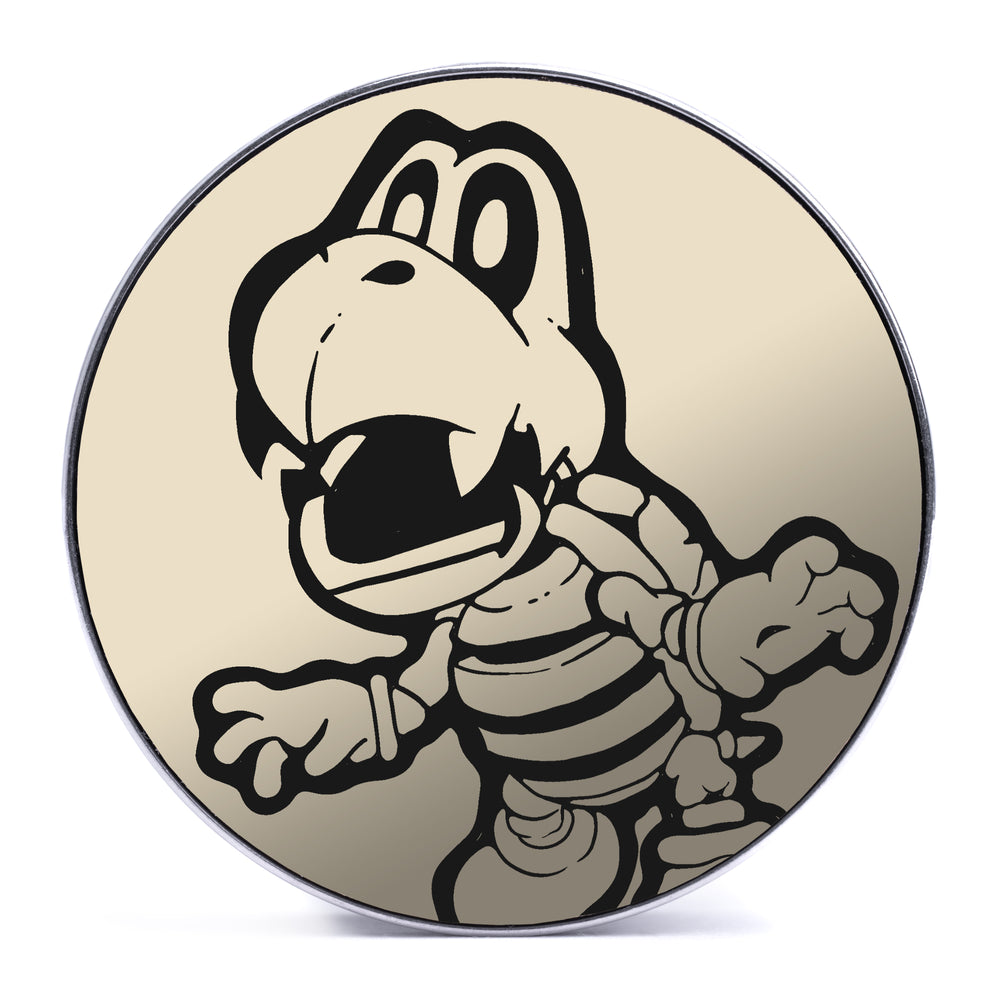 Dry Bones - Ivory & Black Inlay Steel Screw Back / Plug / Gauge - Lasered To Order In House At Custom Plugs HQ