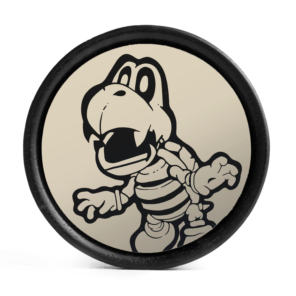 Dry Bones Plug / Dehnstab - Elfenbein & Schwarz Einlage Ebenholz | Konvexe Doppelflare