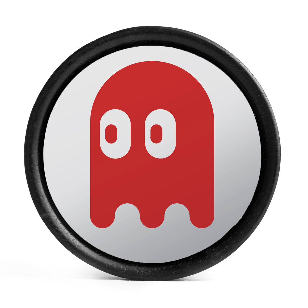 Blinky Ghost Plug / Dehnstab - Weiß & Rot Einlage Ebenholz | Konvexer Doppel-Flare