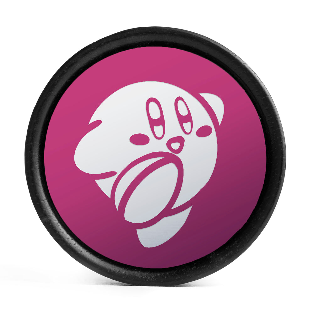 Kirby Plug / Messgerät - Rosa & Weißes Inlay Ebenholz | Konvexe Doppelflare