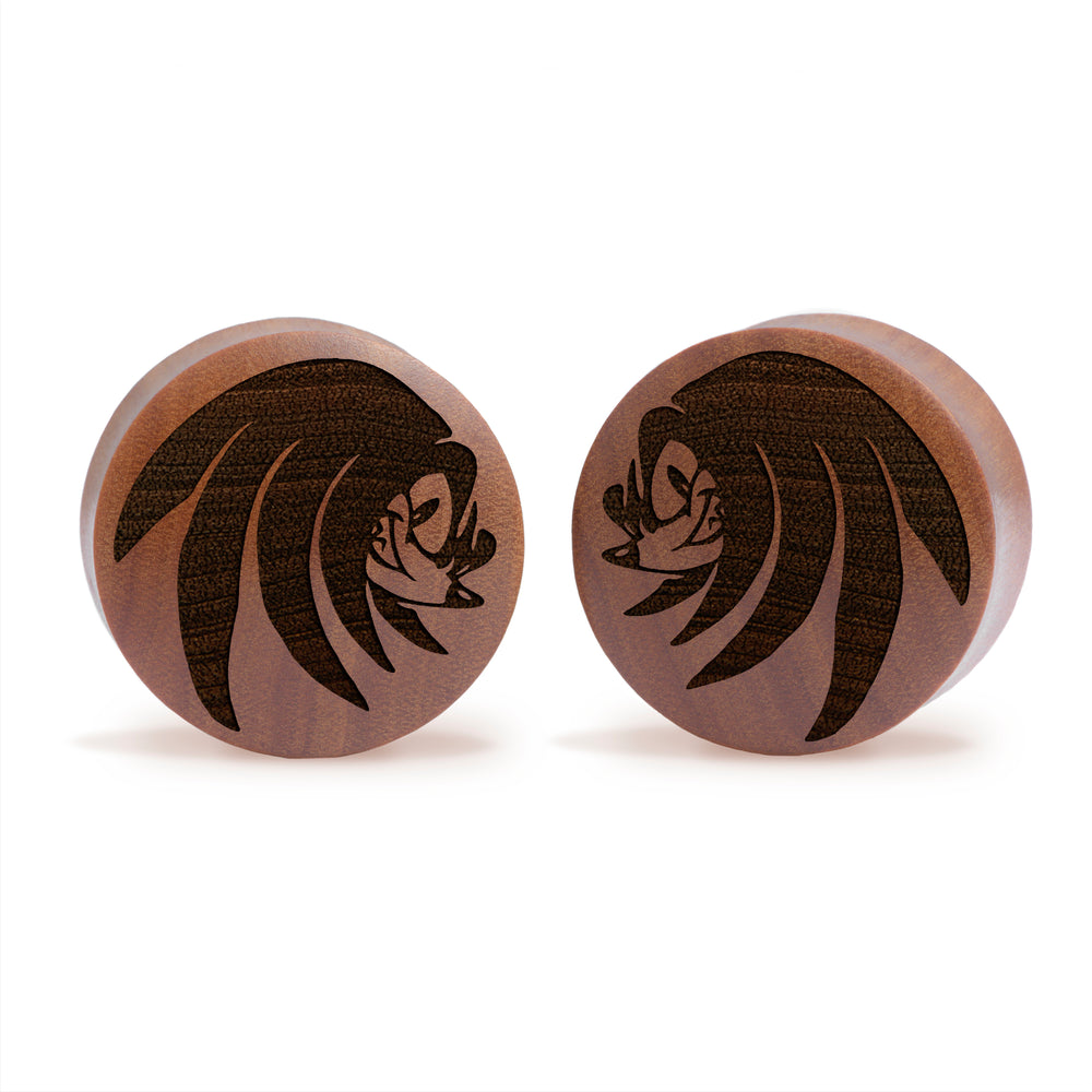 Shrek Plug / Gauge - Saba Holz | Konvexer Doppel-Flare