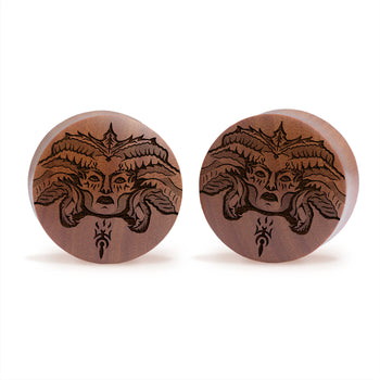 Lilith - Diablo Plug / Gauge - Saba Wood | Convex Double Flare