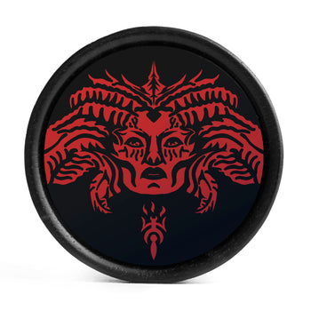 Seigaiha Pattern Plug / Gauge - Clear Glass | Flat Faced Double Flare