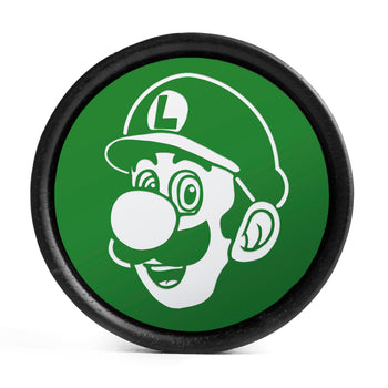 Luigi Plug / Dehnstab - Grün & Weiß Einlage Ebenholz | Konvexe Doppelflare