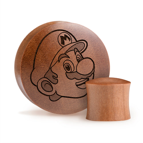 Mario Plug / Gauge - Saba Wood | Convex Double Flare
