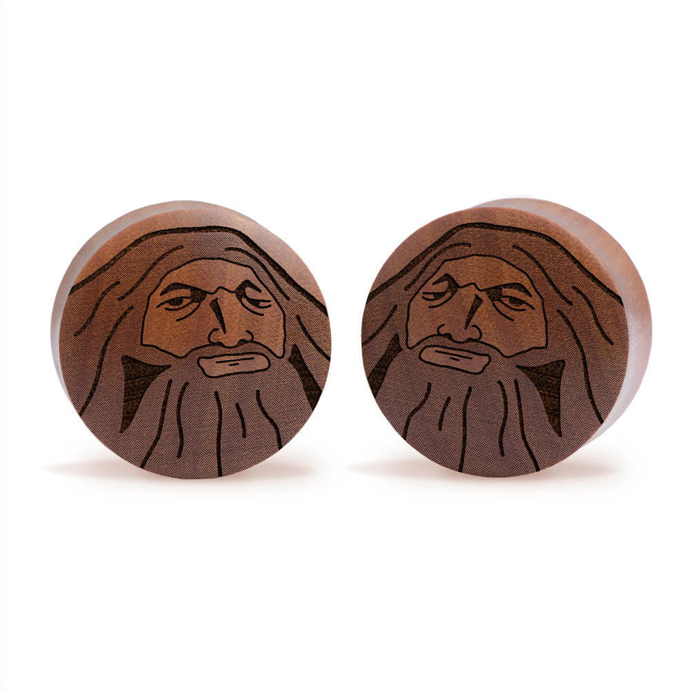 PS1 Hagrid Plug / Dehnung - Saba-Holz | Konvexe Doppelflansch