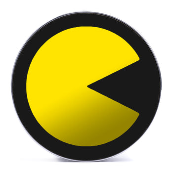 Pac-Man - Yellow & Black Inlay Steel Screw Back / Plug / Gauge