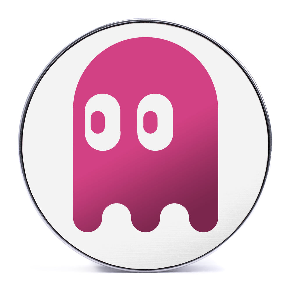 Pinky Ghost - Pink & White Inlay Steel Screw Back / Plug / Gauge - Lasered To Order In House At Custom Plugs HQ