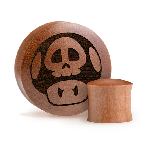 Shrek Plug / Gauge - Saba Holz | Konvexer Doppel-Flare