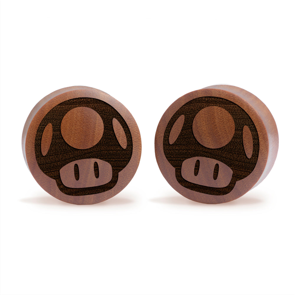 Super Mushroom Plug / Gauge - Saba-Holz | Konvexe Double Flare