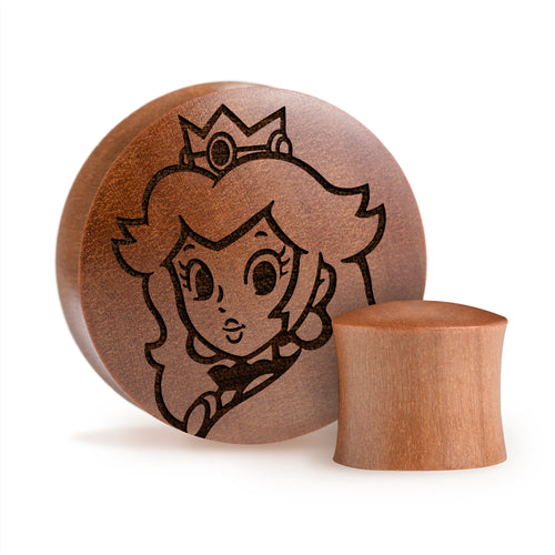 Shrek Plug / Gauge - Saba Holz | Konvexer Doppel-Flare