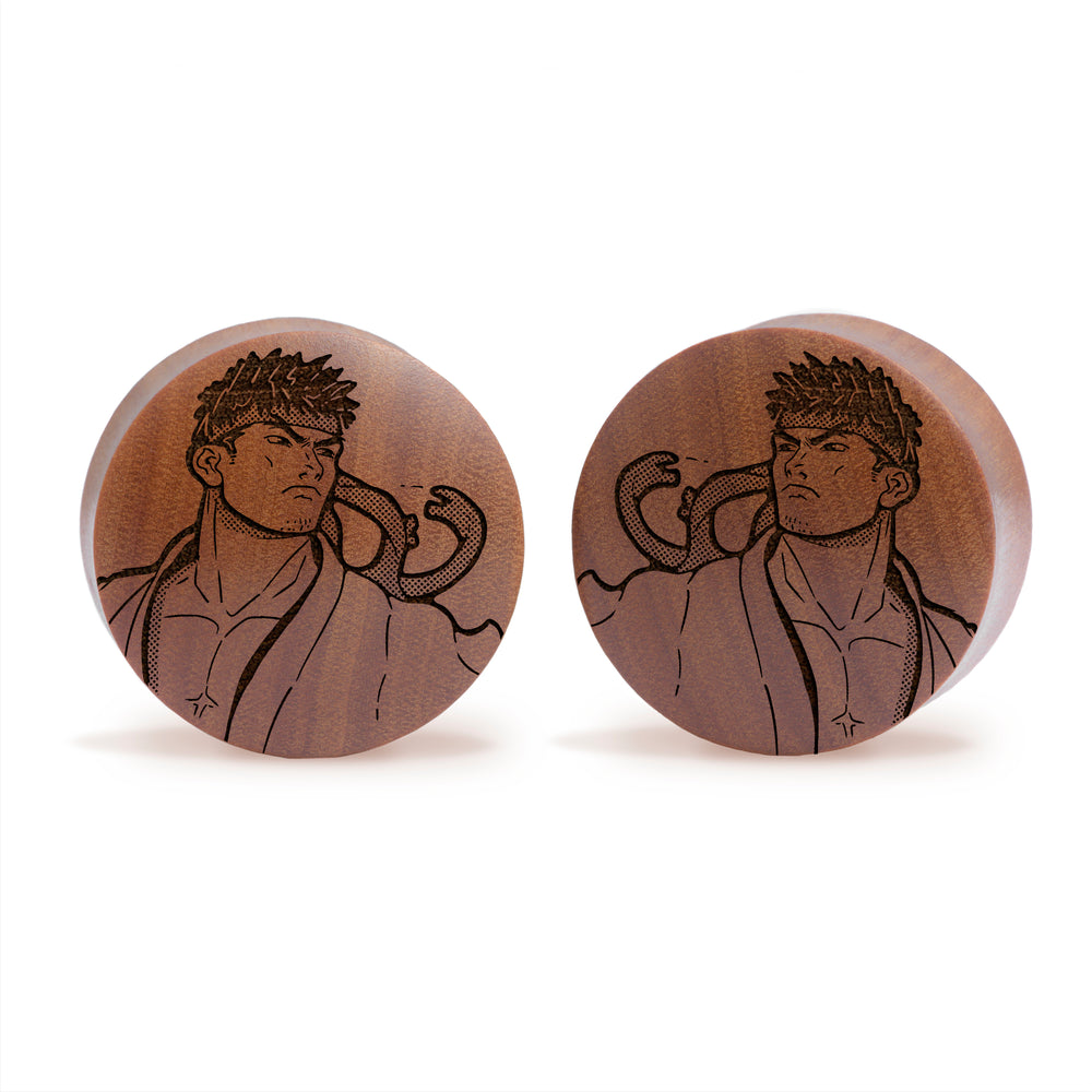 Shrek Plug / Gauge - Saba Holz | Konvexer Doppel-Flare