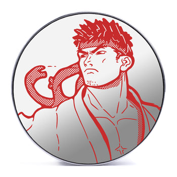 Ryu - White & Red Inlay Steel Screw Back / Plug / Gauge