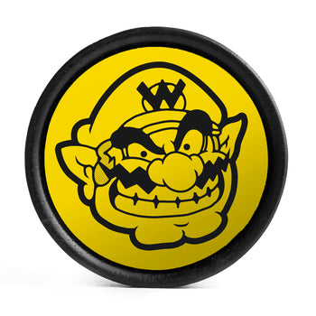 Wario Plug / Dehnstab - Gelb & Schwarz Einlage Ebenholz | Konvexer Doppel-Flare