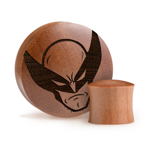 Wolverine Plug / Gauge - Saba Wood | Convex Double Flare