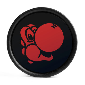 Yoshi Plug / Gauge - Black & Red Inlay Ebony Wood | Convex Double Flare