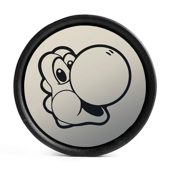 Yoshi Plug / Gauge - Ivory & Black Inlay Ebony Wood | Convex Double Flare