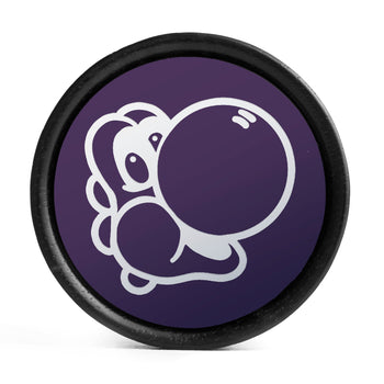 Yoshi Plug / Gauge - Purple & White Inlay Ebony Wood | Convex Double Flare