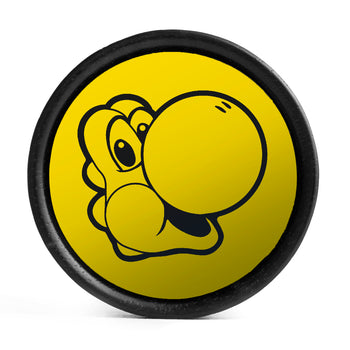 Yoshi Plug / Gauge - Yellow & Black Inlay Ebony Wood | Convex Double Flare