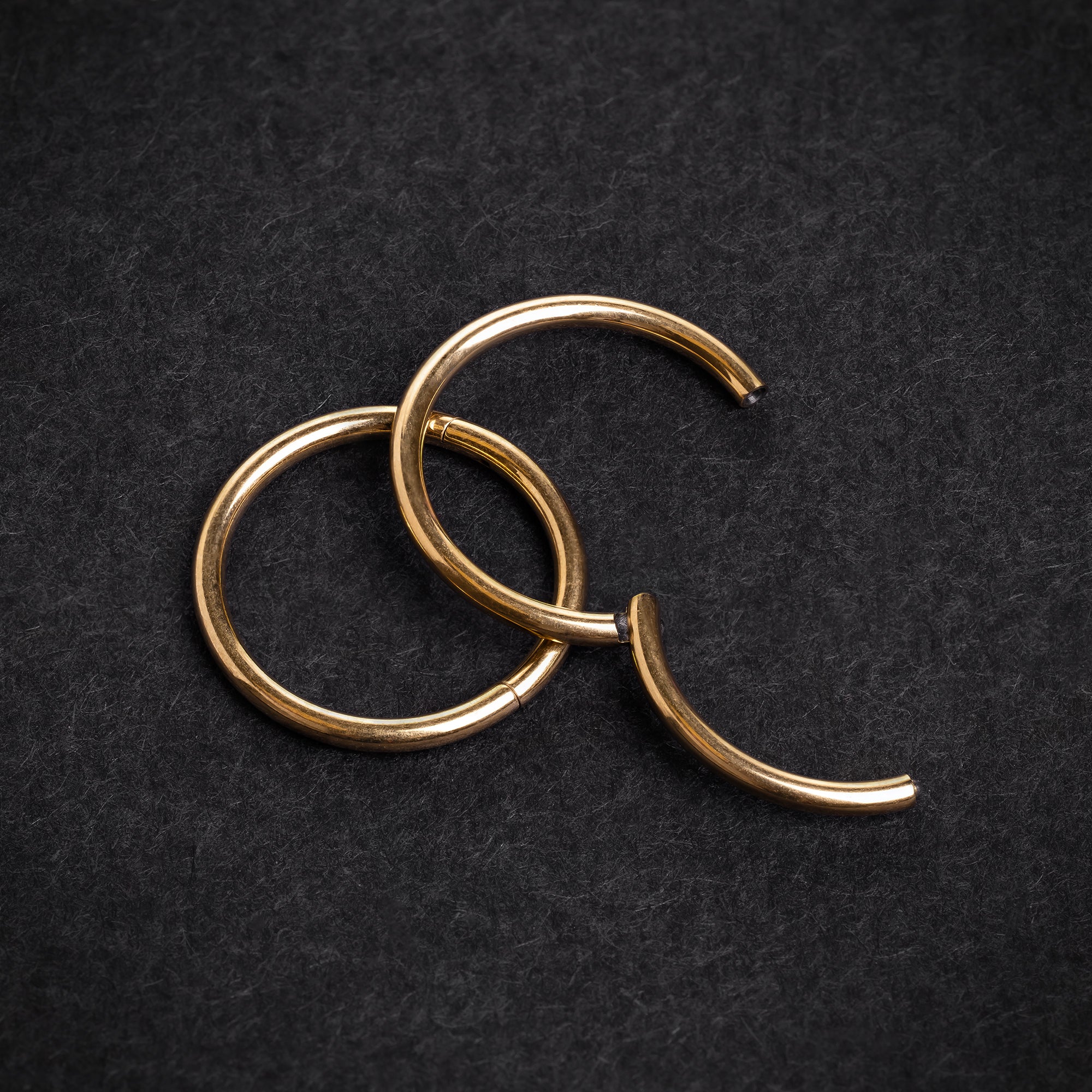 Segment Ring, Gold, ASTM F136 Titanium
