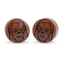 Plug Crypt Keeper / Gauge - Bois de Saba | Double flare convexe