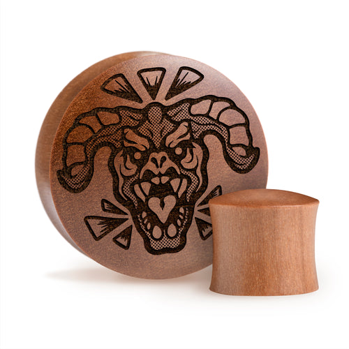 Deathclaw Plug / Gauge - Saba Wood | Convex Double Flare