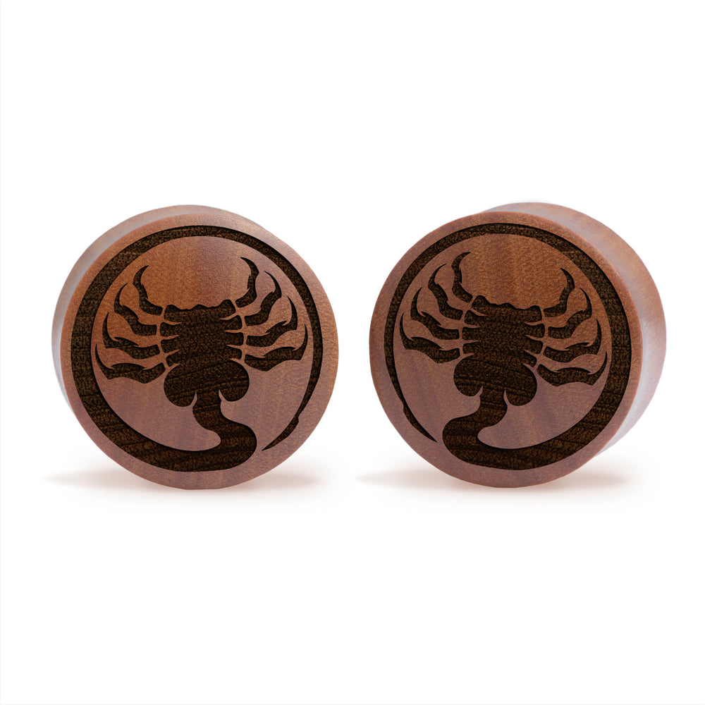 Alien Facehugger Plug / Gauge - Saba Wood | Convex Double Flare - Lasered To Order In House At Custom Plugs HQ