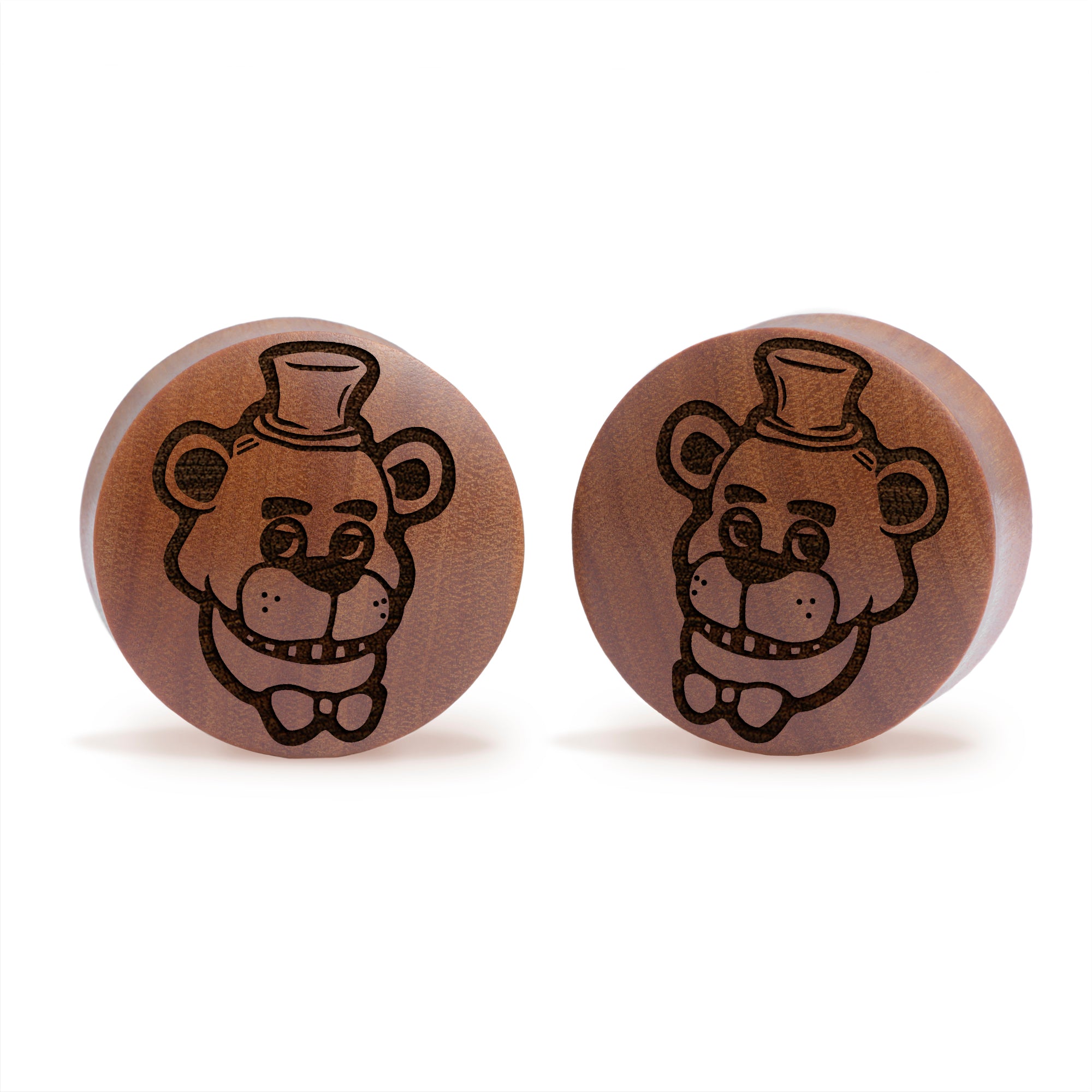 Five Nights At Freddy's Plug / Gauge - Saba-Holz | Konvexe Double Flare