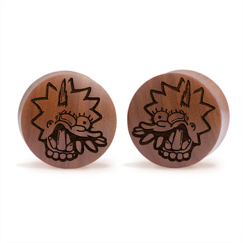 Lisa Needs Braces Plug / Gauge - Saba Wood | Convex Double Flare