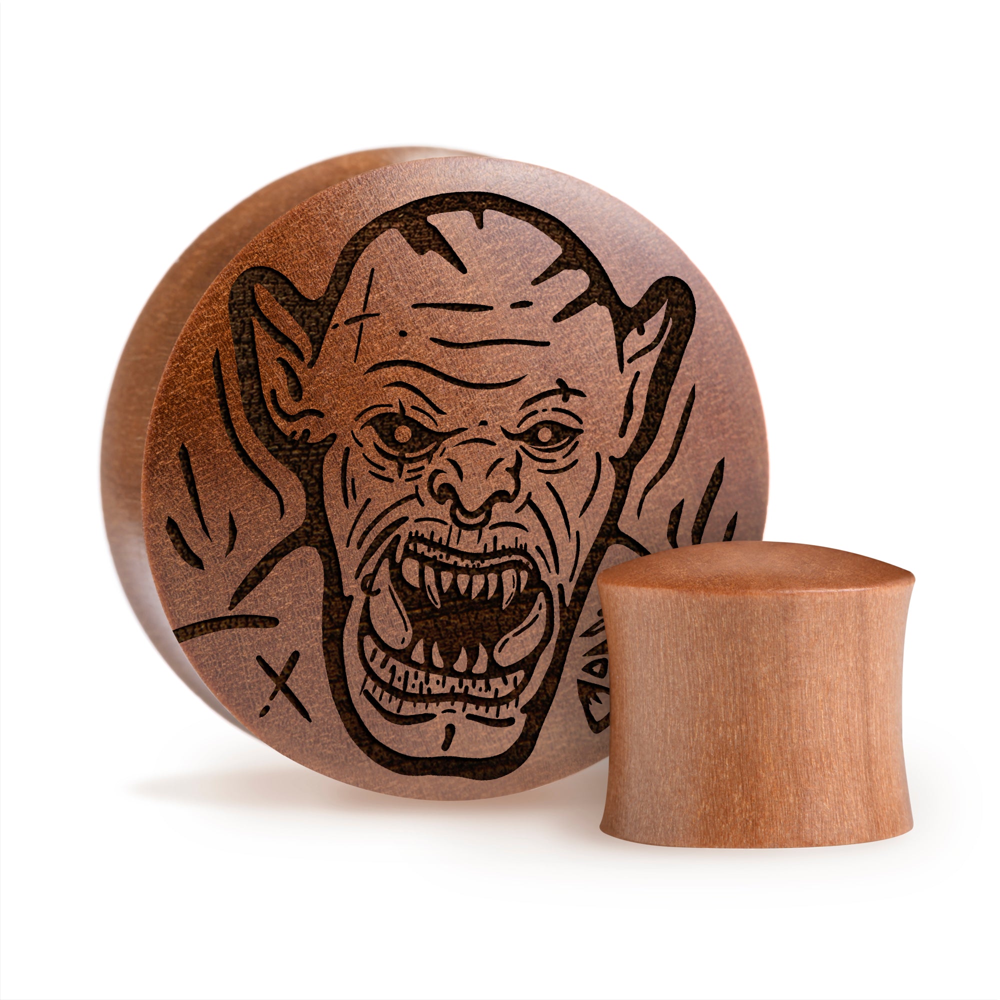 Orc Plug / Gauge - Saba-Holz | Konvexe Double Flare