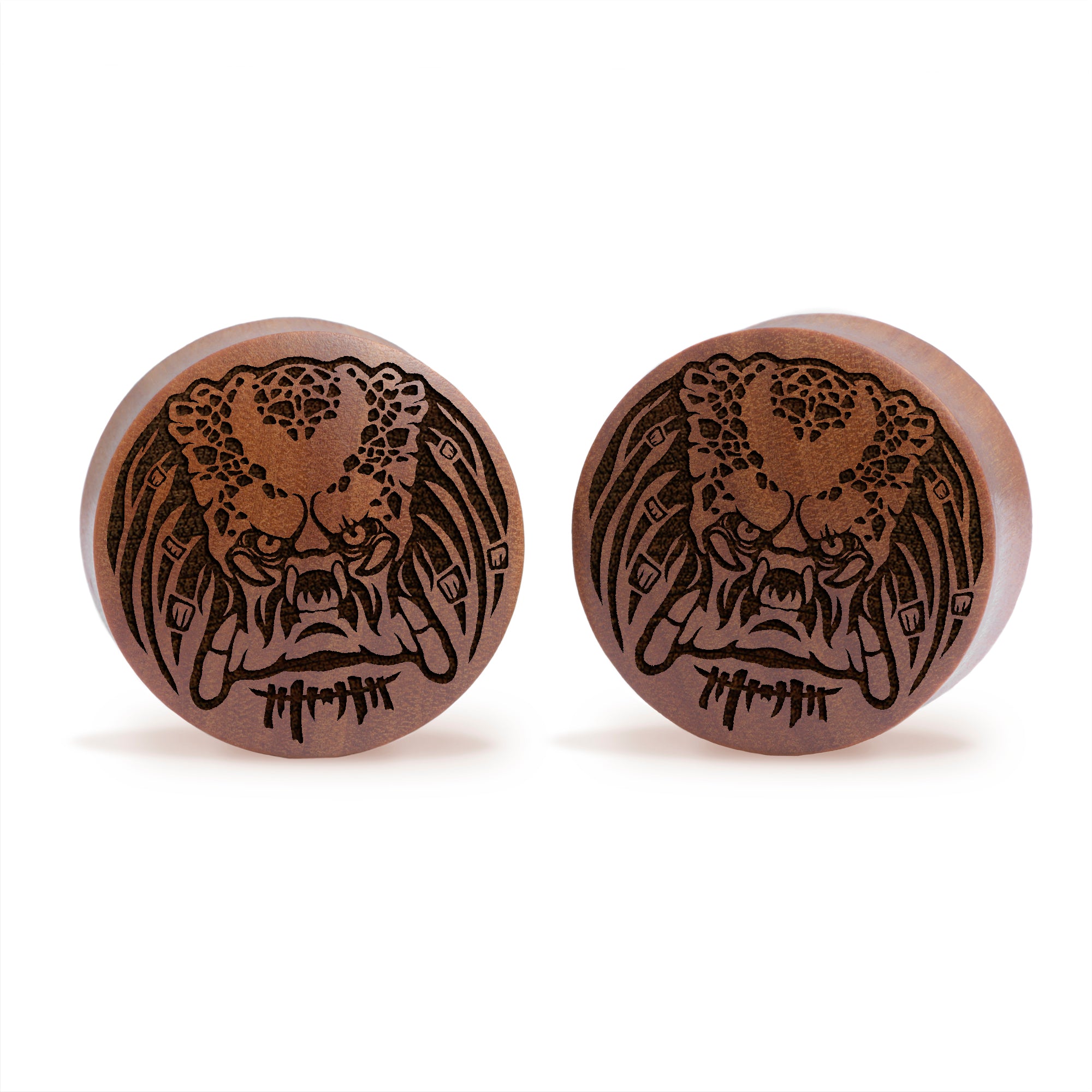 Zombie Lisa Plug / Gauge - Black Glass | Flat Faced Double Flare