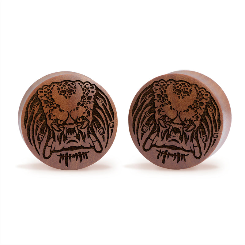 Plug / Gauge Predator - Bois de Saba | Convexe double évasé