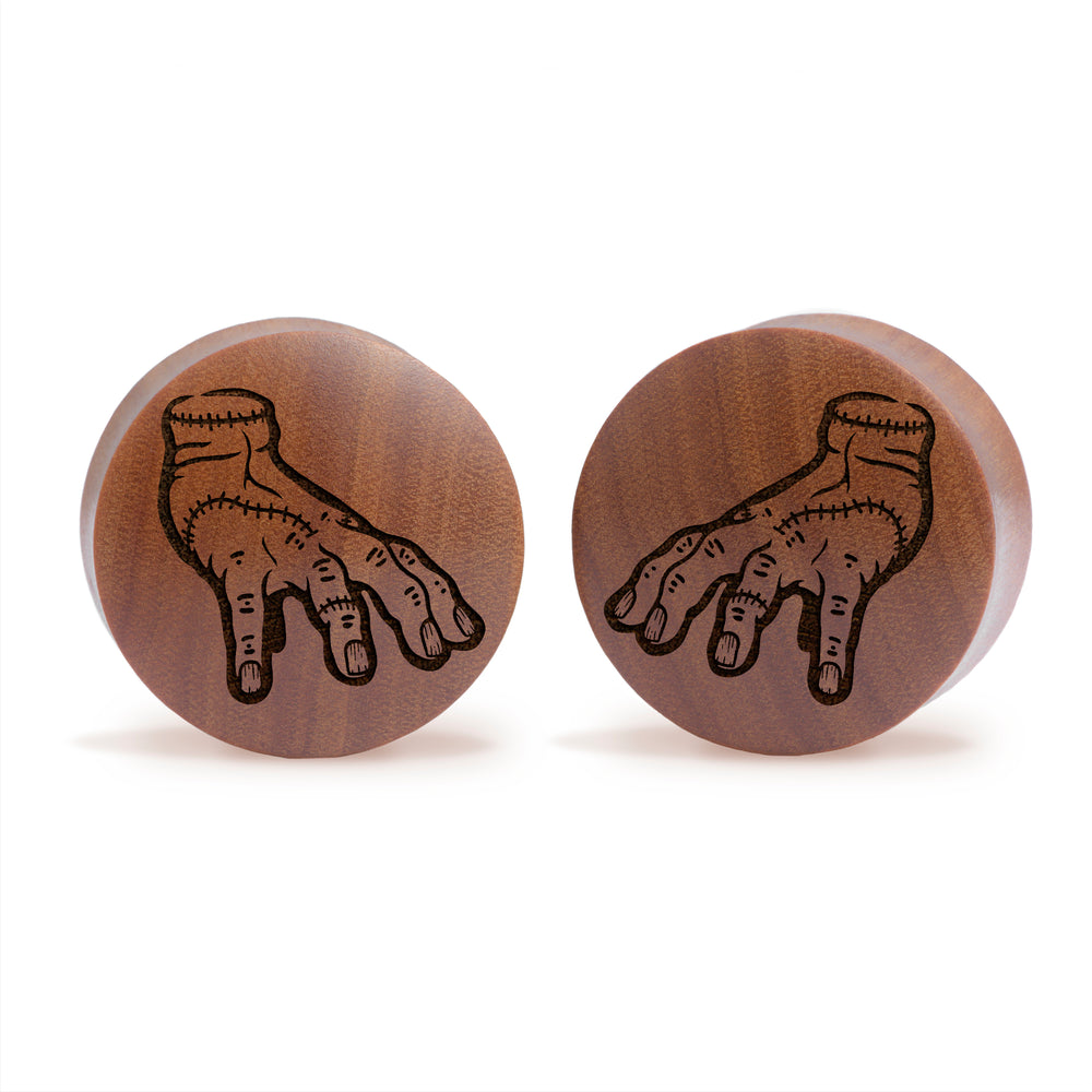 Thing Plug / Gauge - Saba Wood | Convex Double Flare - Lasered To Order In House At Custom Plugs HQ