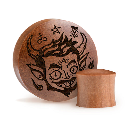 Trickster Devil Plug / Gauge - Saba Wood | Convex Double Flare