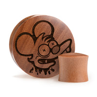 Plug / Gauge Itchy - Bois de Saba | Convexe double évasé