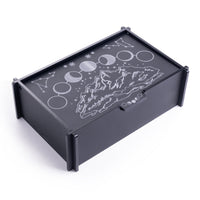 Boîte Jewellery noire en acrylique - phase de lune