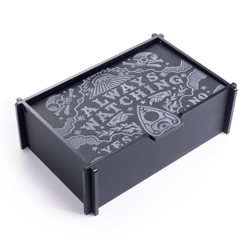 Boîte à Jewellery en acrylique noire Ouija Board