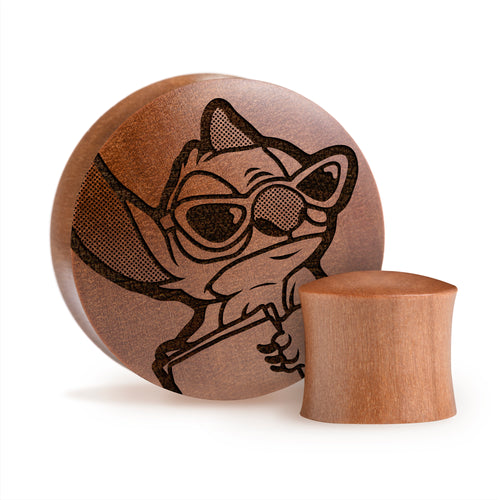 Cool Stitch Plug / Gauge - Saba Wood | Convex Double Flare