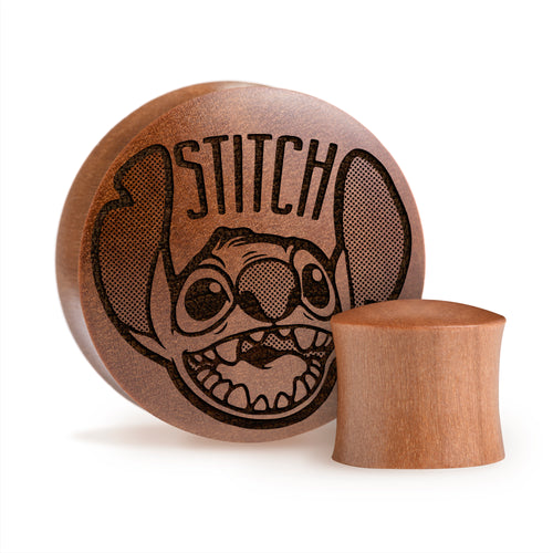Stitch Plug / Gauge - Saba Wood | Convex Double Flare