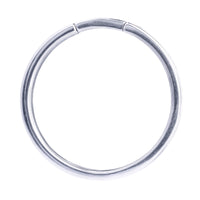 Poids d'oreille anneau en acier argenté - Paire