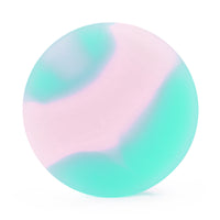 Plug / Gauge d'étirement d'oreille en silicone effet marbre plein vert clair & rose