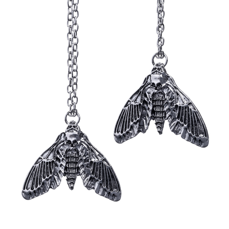 Moth Skeleton Necklace