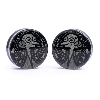 Cool metal iridescent purple tunnels