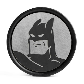 Batman 92 Plug / Gauge - Green & White Inlay Ebony Wood | Convex Double Flare