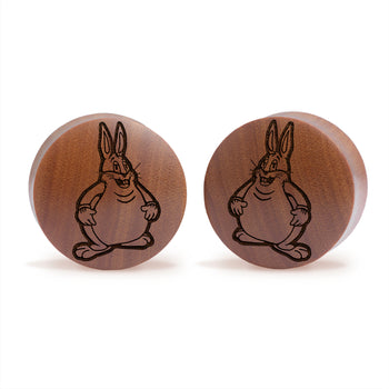 Big Chungus Plug / Gauge - Saba Wood | Convex Double Flare