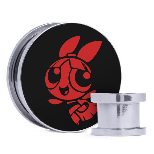 Jolteon - Gelb & Schwarz Einlage Stahl Schraubverschluss / Plug / Tunnel