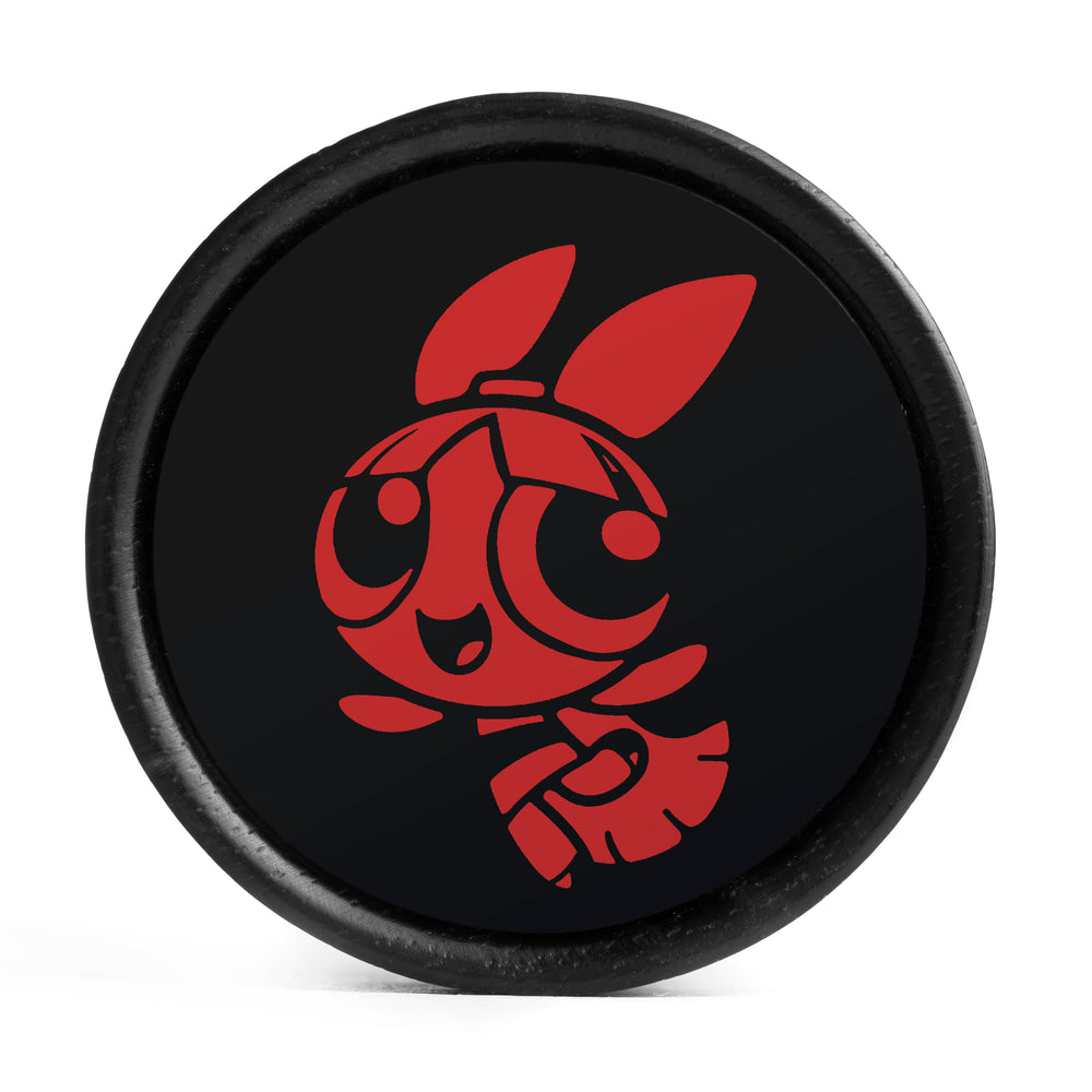 Blossom Plug / Gauge - Green & White Inlay Ebony Wood | Convex Double Flare - Lasered To Order In House At Custom Plugs HQ