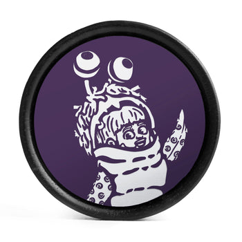 Boo Plug / Gauge - Green & White Inlay Ebony Wood | Convex Double Flare