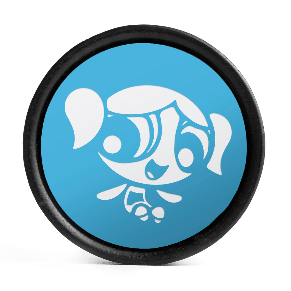 Bubbles Plug / Gauge - Green & White Inlay Ebony Wood | Convex Double Flare - Lasered To Order In House At Custom Plugs HQ