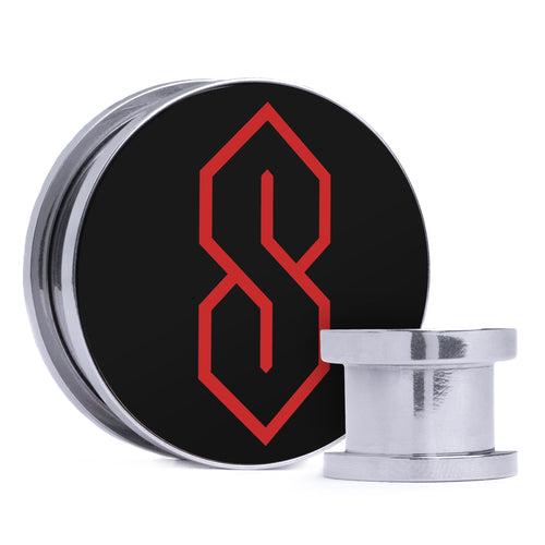 Jolteon - Gelb & Schwarz Einlage Stahl Schraubverschluss / Plug / Tunnel